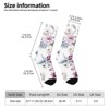 Vintage Floral Texture Women Printed Crew Socks Funny Funky Socks Soft Polyester Novelty Gifts for Artists Men - 2 of 4
