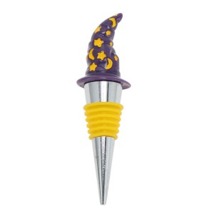 Unique Bargains Halloween Pointed Hat Silicone Stopper Aluminum Alloy TPE Resin 4.02"x1.10"x1.10" 1 Pc - 1 of 3