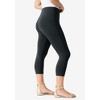 Roaman's Women's Plus Size Essential Stretch Capri Legging - 4 of 4