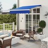 Aghana Digitals 8' x 6.6' Manual Retractable Patio Awning - UV Protection Exterior Sun Shade with - 2 of 4