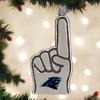 Old World Christmas Blown Glass Ornament for Christmas Tree, Carolina Panthers Foam Finger - 2 of 4