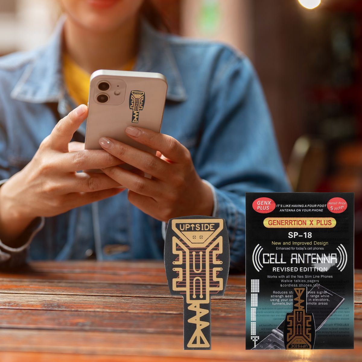 Unique Bargains Chime Cell Phone Booster Black 5pcs - thumbnail 2