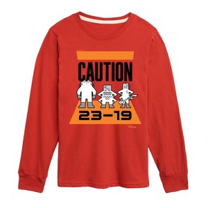 Boys' - Disney - Caution 2319 Long Sleeve Graphic T-Shirt - 1 of 4