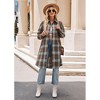 Womens Shirts Casual Oversized Button Down Longline Plaid Shirts - 4 of 4