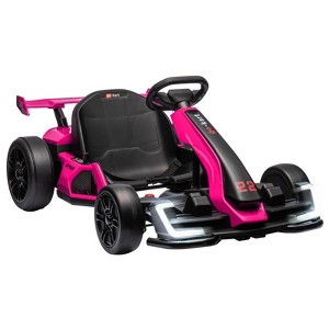 Jojoka 24V Kids Ride on Drift Kart 300W Motor 8.5MPH,Adjustable Length, Drift/Sport Modes, Brake Pedal, Bright LED Lights - 1 of 4