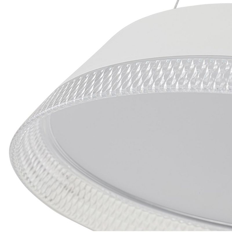 C Cattleya White Aluminum Dimmable LED Pendant Light with PVC Diffuser, 3 of 7