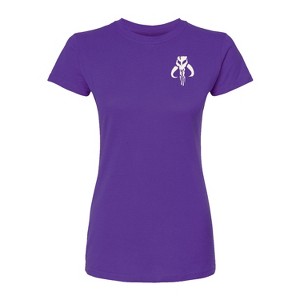 Women's - The Mandalorian - Mando Icon Fitted Graphic T-Shirt - 1 of 1