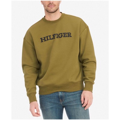 Tommy Hilfiger Mens Embroidered Monotype Pullover Sweater