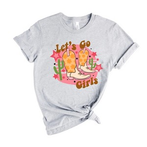 Simply Sage Market Women's Let's Go Girls Cactus Short Sleeve Graphic Tee - 1 of 2
