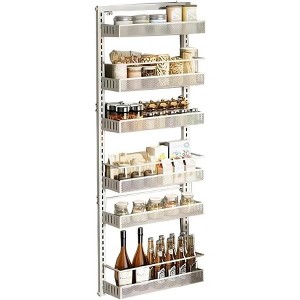 6 Tier Hanging Over Door Spice Rack, Pantry Organizers and Storage Organizer, D-uty Heavy Metal Over The Door Spice Box Organizer, Large - 1 of 4