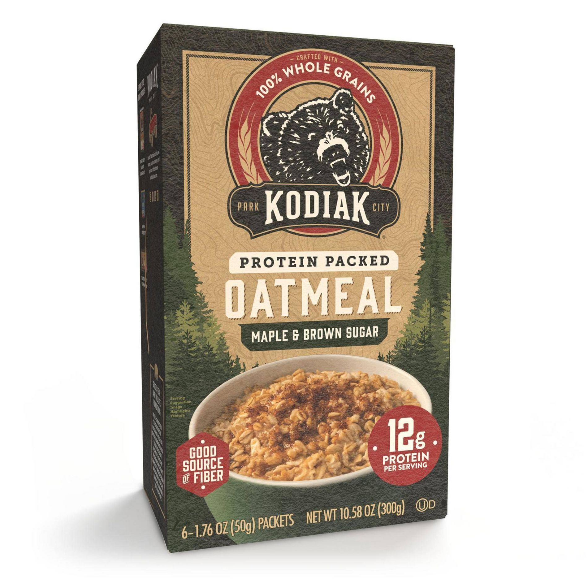 Kodiak Protein-Packed Instant Oatmeal Maple & Brown Sugar - 6ct