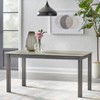Welland Dining Table Gray - Lifestorey: Mid-Century Modern, Faux Marble Top, Seats 6 - 2 of 4