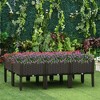 Resenkos Patio Planting Bed, Raised Garden Bed,6 Piece Raised Garden Bed with Legs, Self-Watering Planter Box Raised Bed, Brown - 4 of 4