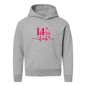 The Juniper Shop 14th Feb Stars Puff Print Youth Graphic Hoodie - 1 of 3