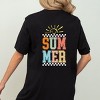 Simply Sage Market Summer Vibes Sun Colorful Front and Back Design Short Sleeve Tee - 2 of 4