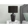 Monarch Specialties Lighting Table Lamp 24inchH Black Ceramic Black Shade Contemporary - 3 of 4