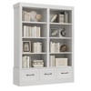 70" H Tall Bookcshelf with 3 Storage Drawers, Tall Bookcase w/ 3-Tier Double Wide Open Shelf, Large Storage Bookcase Wooden Deep Bookshelves - 3 of 4