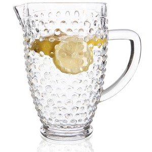 Slickblue Old School Hobnail Glass Carafe Pitcher - 58oz. for Everyday Use - 1 of 4