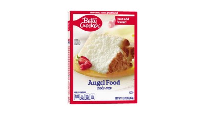 Betty Crocker Angel Food Cake Mix, 16 oz, White and Brown