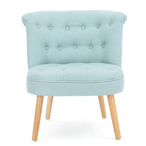 Cicely Tufted Accent Chair - Light Blue - Christopher Knight Home