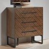 55 Downing Street Murph 31 1/2" Wide Charcoal and Wood 3-Drawer Dresser - 2 of 4