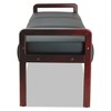 Alera Alera Reception Lounge WL Series Bench Three-Seater -  65.75w x 22.25d x 22.88h - Black/Mahogany - 2 of 4