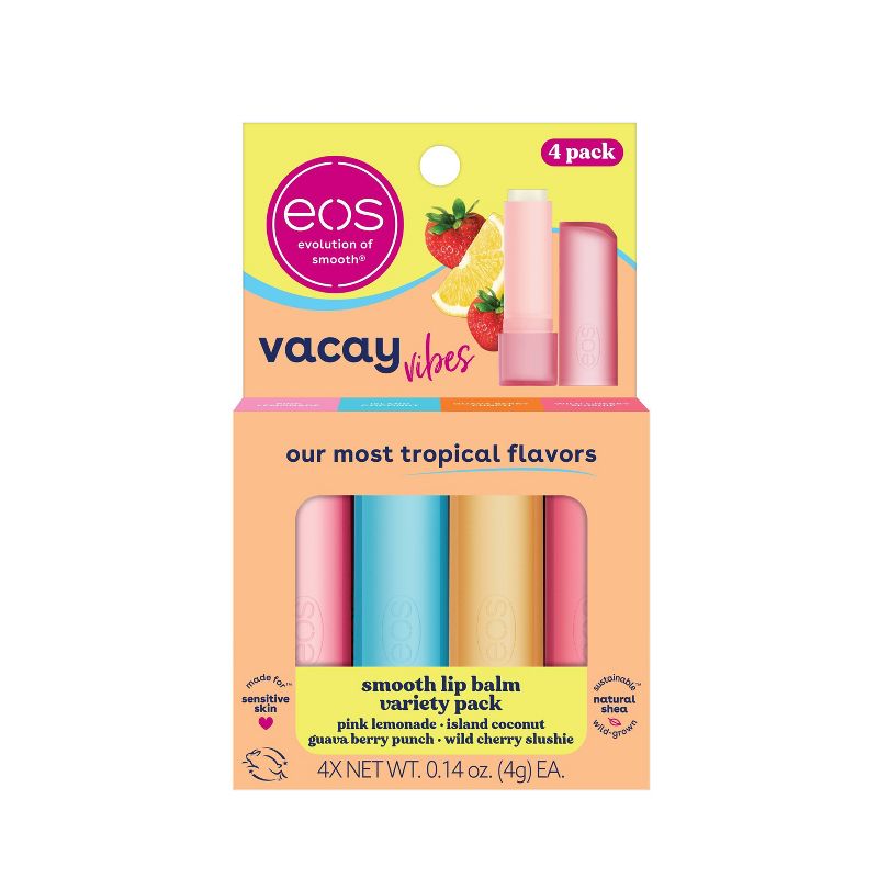 eos Lip Balm Stick Variety Pack - Vacay Vibes - 4pk, 1 of 10