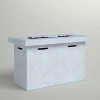25" H x 42" W Fiber Reinforced Concrete Outdoor Fire Pit Table with Hidden Tank Storage - 3 of 4