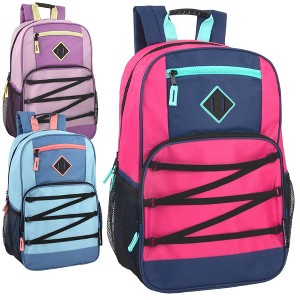 Trail maker (24 pack) Bulk Color Block Laptop Backpacks, Wholesale ...
