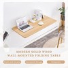 KWPZQEB Wall Mounted Folding Table, Wooden Folding Table with Metal Support, Modern Small Fold Down Desk for Laundry Room, Kitchen, Home Bar - 4 of 4