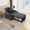 Jump Into Fun Pull Out Couch Bed,Convertible Single Chair Bed With Phone Holder,USB Ports & Cup Holders For Living Room,Office,Small Places - 2 of 4