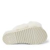 Fireside By Dearfoams Women's New Castle Genuine Shearling Cross Band Fuzzy Slide Slipper - 4 of 4