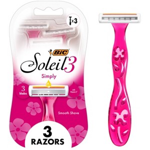 BiC Soleil Women's 3 Blade Disposable Razors - 3ct - 1 of 4