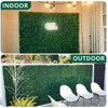 Angel Sar 12-Pack Artificial Boxwood Hedge Panels, 24x16 Inch UV Protected Fake Grass Wall Decor for Outdoor Fence, Garden Privacy, Wedding Backdrop - 4 of 4