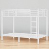 Twin XL Over Twin XL Metal Bunk Bed Frame with Guardrails and Under-Bed Storage, Space-Saving Noise-Free Bed ,kids bed - 4 of 4