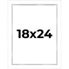 PosterPalooza | Modern Shadow Box 1" Depth White Picture Frame - UV Acrylic, Backing, Hanging Hardware - 2 of 4