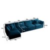 NicBex Couches for Living Room Comfort U-Shaped Couch Chenille Modular Large Sectional Sofa with Reversible Chaise and Double Extra Ottomans - 2 of 4