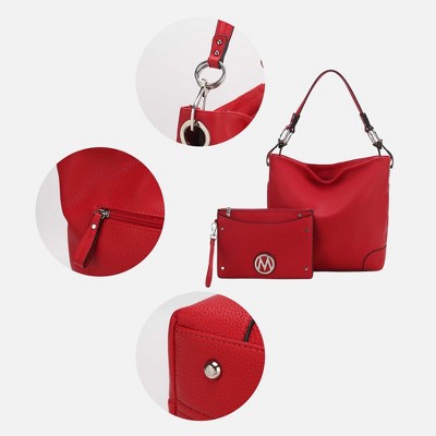 MKF Collection Hobo Shoulder Bag with Wristlet Set, Viviana | MKF Collection by Mia K - Taupe — фото 5