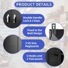 Upgraded Metal Storage Cabinet with Door Pegboards and 2 Rod For Garage Home Storage (43.3''W X 21.9''D X 72''H), Assembly required,Black - 4 of 4