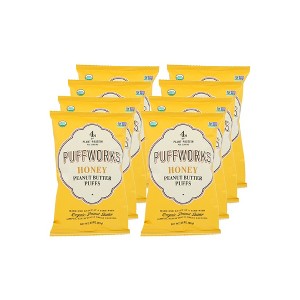 Puffworks Honey Peanut Butter Puffs - Case of 8/3.5 oz - 1 of 4