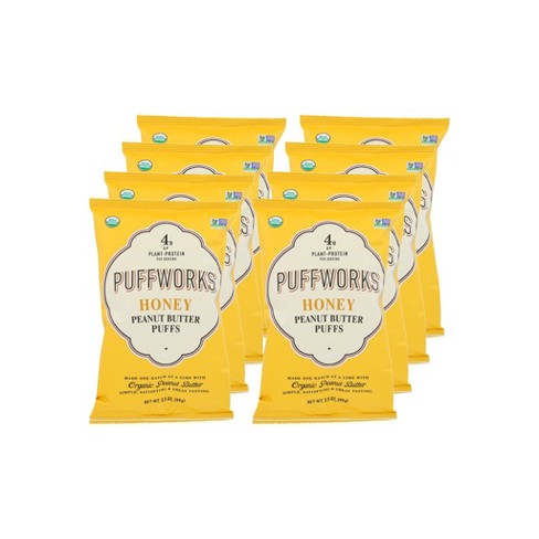 Puffworks Honey Peanut Butter Puffs - Case of 8/3.5 oz - image 1 of 4