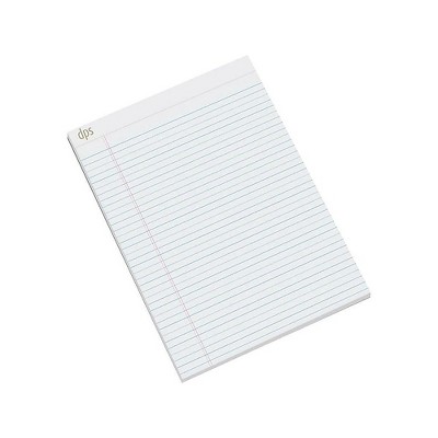 DPS by Staples Notepads Letter Sized (8.5" x 11.75") White 12/PK 814000