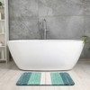 Unique Bargains Bathroom Non-Slip Water Absorbent Soft Shaggy Rubber Back Bath Rug - 2 of 4