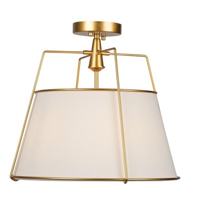 Artcraft Lighting Pullman 3 - Light Semi-Flush Mount in  Brass