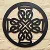 Slickblue Decorative Celtic Wall Art – Irish Steel Shamrock Leaf or Celtic Cross Design, 12", 5 Finishes - 2 of 4