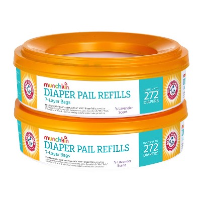 Munchkin Arm & Hammer Diaper Pail Refill Rings- 2pk/544ct