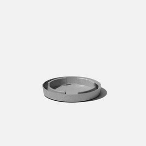 Veradek Mason Series Selena Plastic-Stone Planter Tray - Gray - 1 of 4