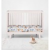 Bacati - Construction Vehicles Yellow Orange Blue Gray 100 percent Cotton Universal Baby US Standard Crib or Toddler Bed Fitted Sheet - 4 of 4
