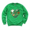 Simply Sage Market Halloween Heart Sweatshirt - M - Grass - 3 of 4