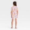 Girls' 2pc Short Sleeve Tight Fit Rib-Knit Pajama Set - Cat & Jack™ - 2 of 4